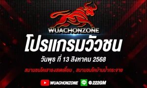 โปรแกรมวัวชน วันที่ 13 สิงหาคม 2568